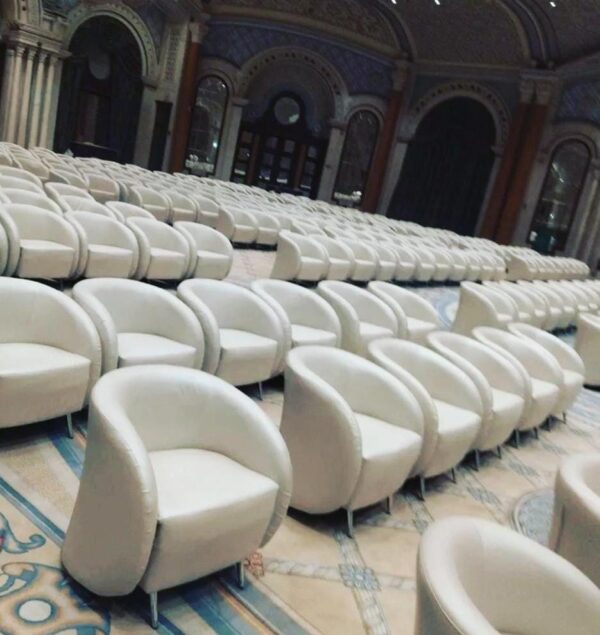 Rental White Round Chairs